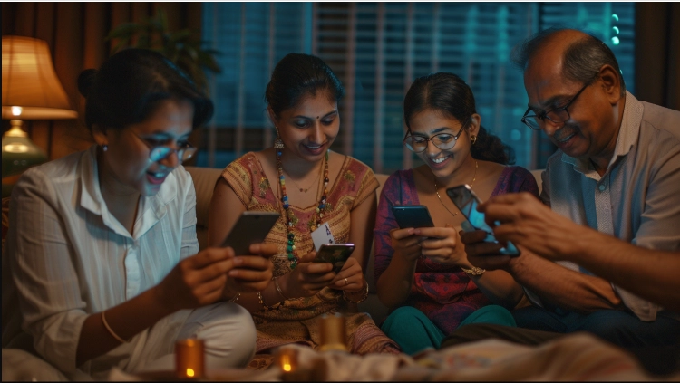 Teen patti cards and modern mobile interface